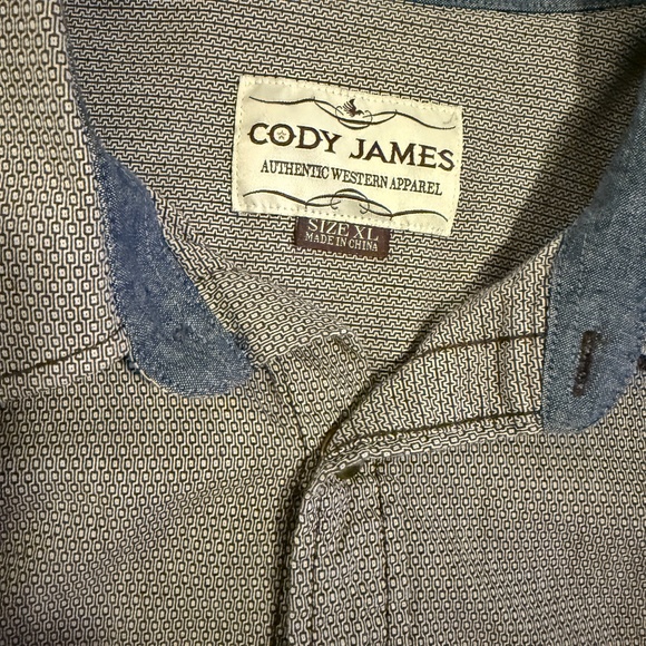 Cody James Authentic Western Long Sleeve Snap Shirt – Size XL - Picture 2 of 4